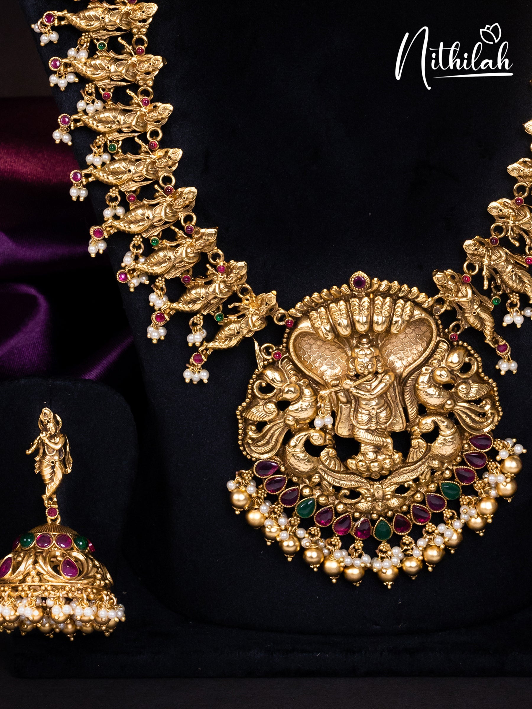 Gorgeous Gold Narthana Krishna Haram