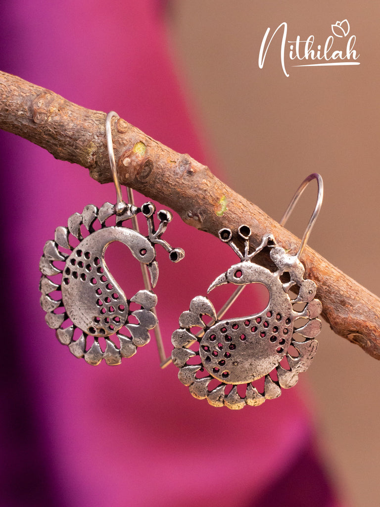 Peacock Hanging Drop Earrings Drop Earrings Ear Hangings Designs