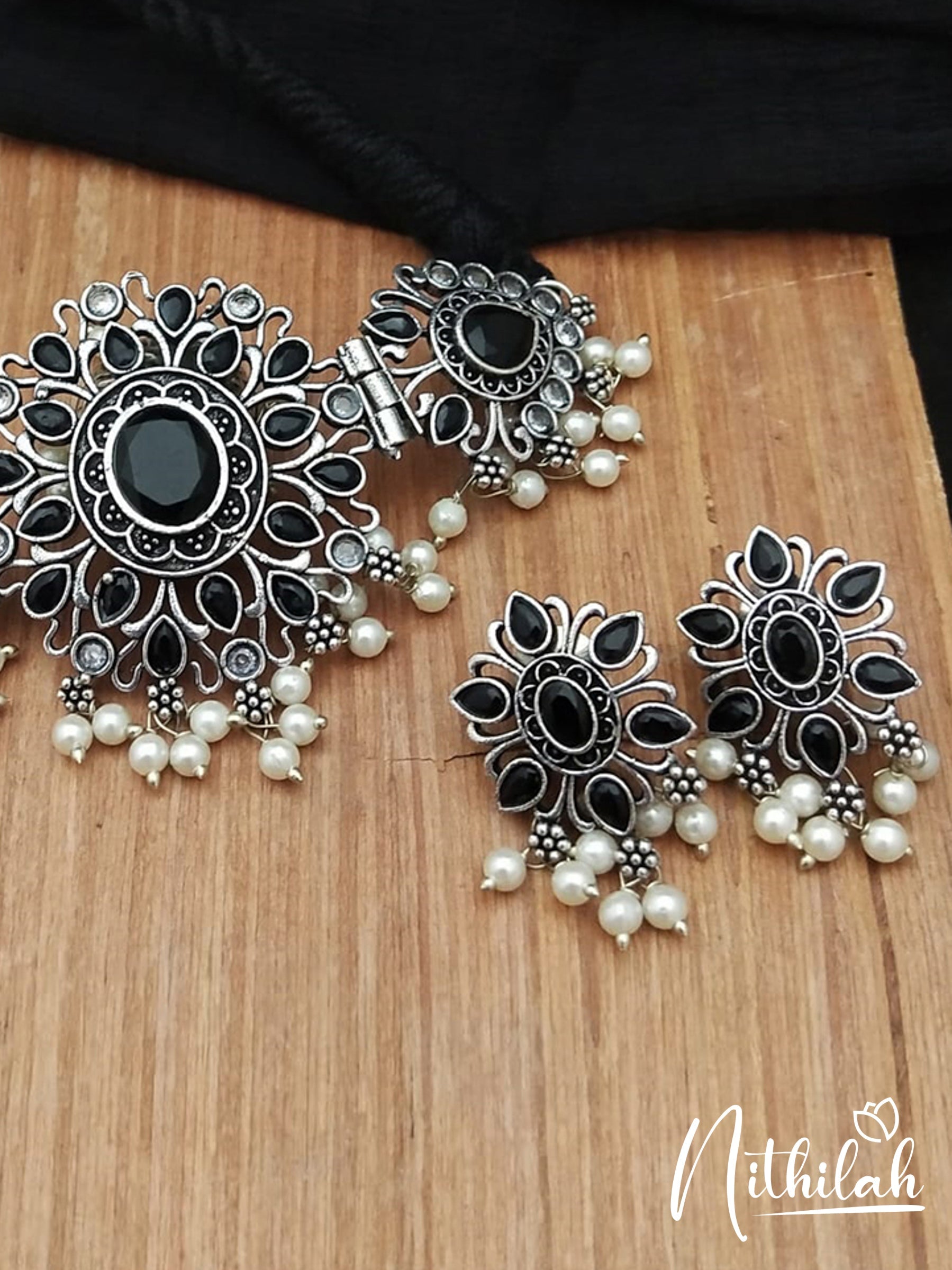 Buy | Silver Oxidised Lookalike Silver Peacock Dangler Earring-Eepleberry